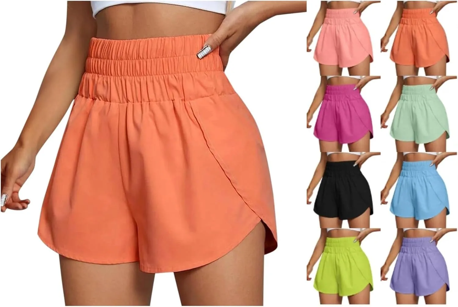 

Женские шорты для бега High Waisted с эластичным поясом Tthxqing