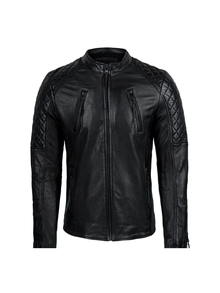 

Trueprodigy Черная кожаная куртка Franky