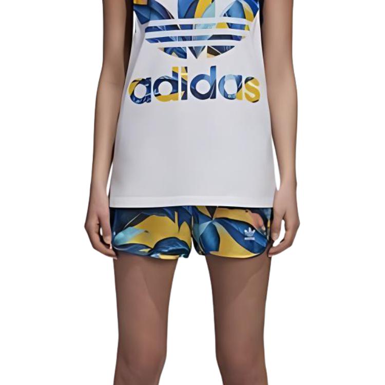 Adidas Originals Женские повседневные шорты желтого цвета — фото 4