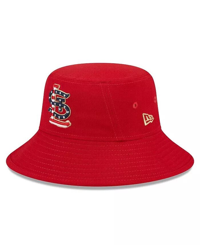 

Мужская красная панама St. Louis Cardinals 2023 Четвертое июля New Era