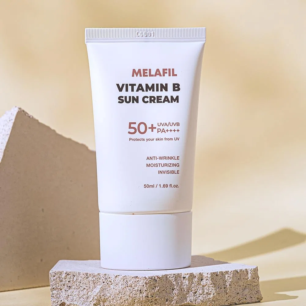 Солнцезащитный крем для лица с витамином B, MELAFIL, SPF 50 — фото 2