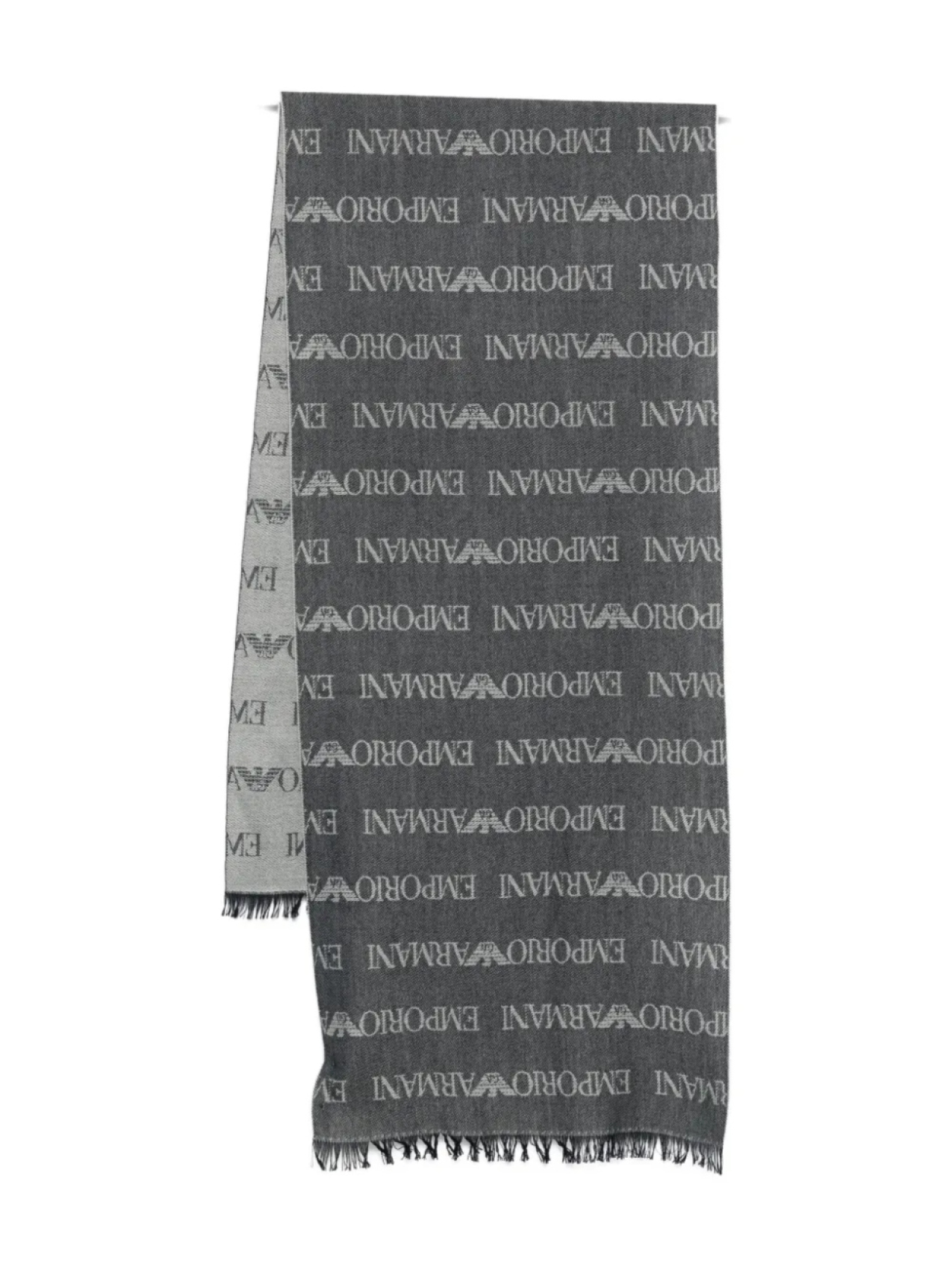 

Шарф с логотипом Emporio Armani, синий