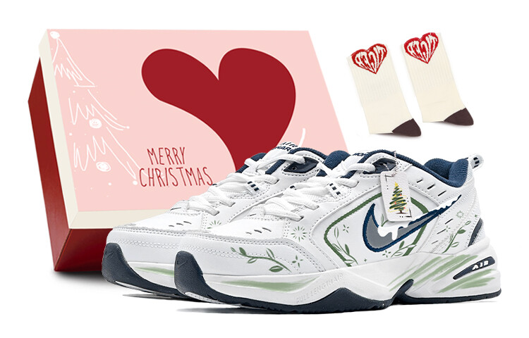 

Кроссовки Nike Air Monarch 4 Chunky Sneakers Unisex Low-top Green, белый
