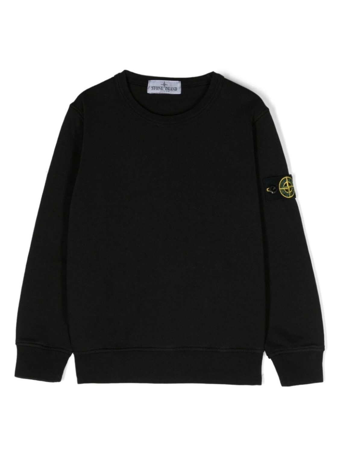 

Stone Island Junior толстовка с нашивкой Compass, черный
