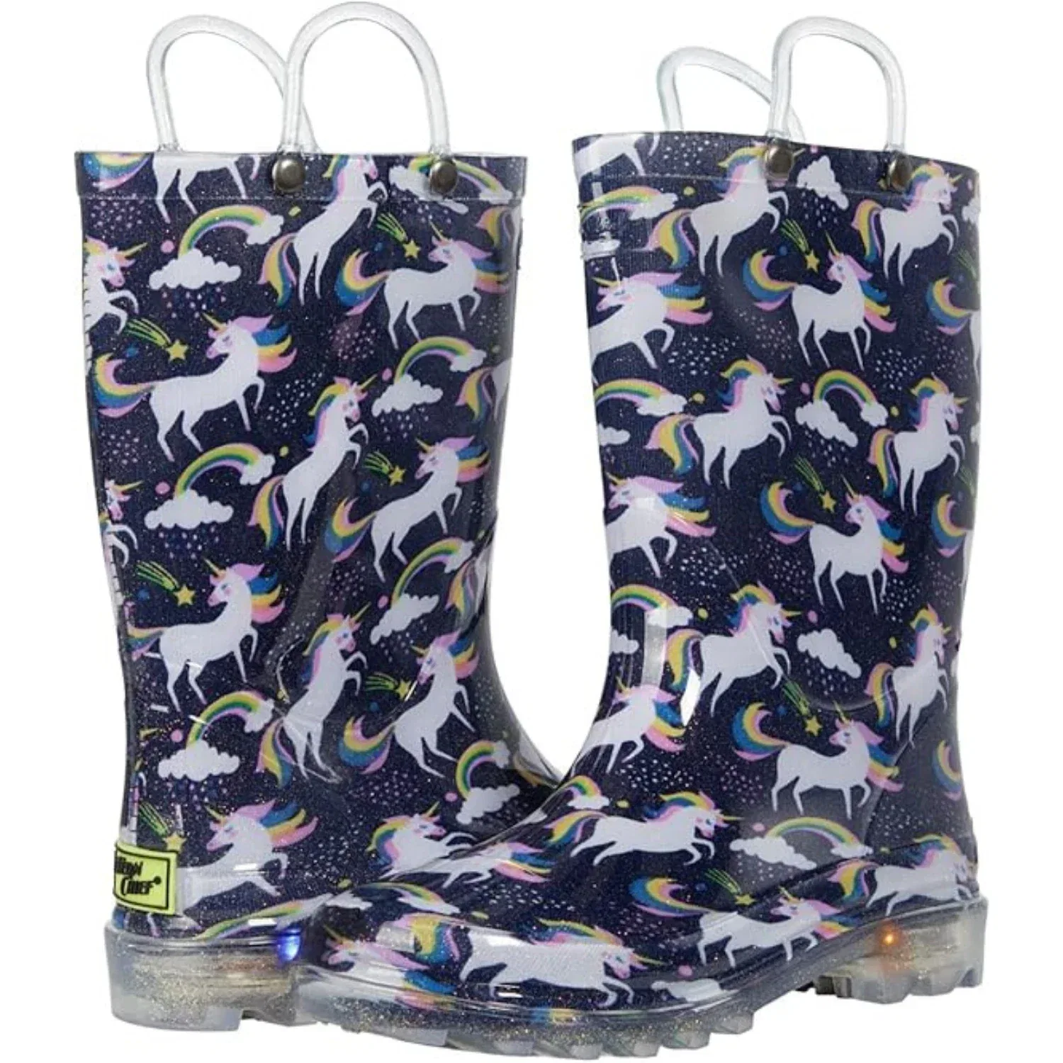 Резиновые сапоги Western Chief 24124770P Navy Unicorn Sky Lighted Rain Boots JOBB2104 — фото 3