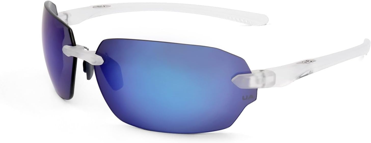 

Солнцезащитные очки Under Armour Unisex UA Fire 2/G, цвет «кристально-синий с зеркальными линзами», ширина линз 71 мм (12 мм, стандарт США), Crystal/Blue Multi Mirrored