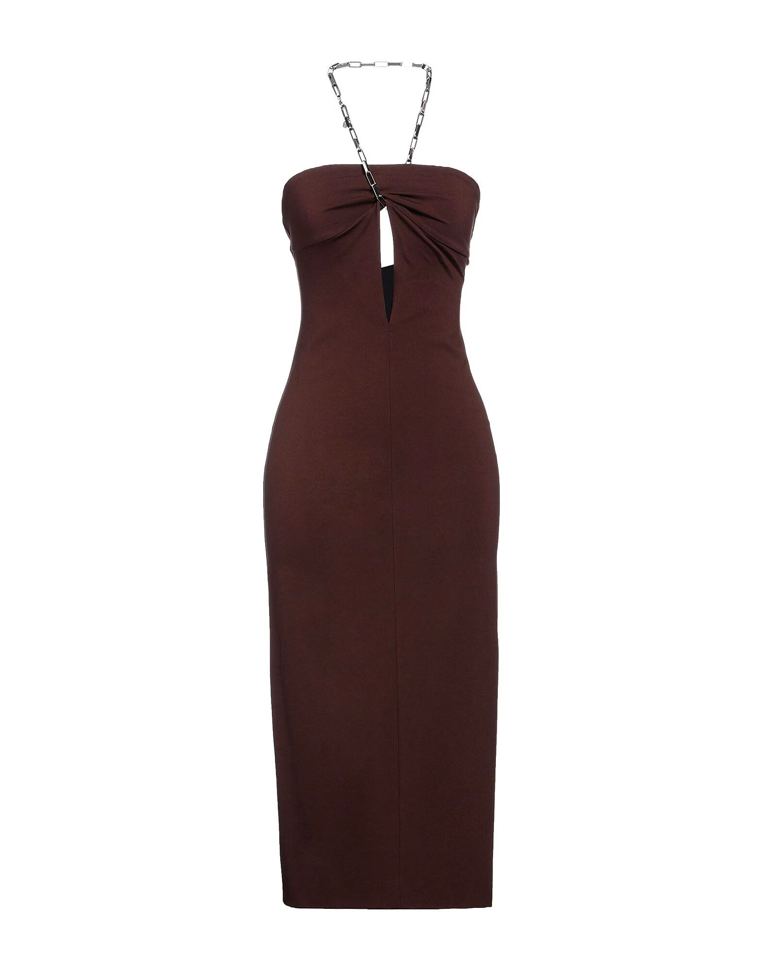 

Платье миди The Attico, коричневый