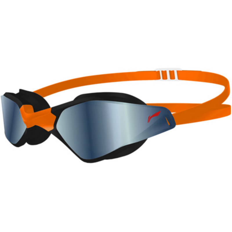 

Очки с покрытием hd антитуман waterproof, набор для соревнований и тренировок специальные очки для плавания шапочка для плавания LINING, оранжевый