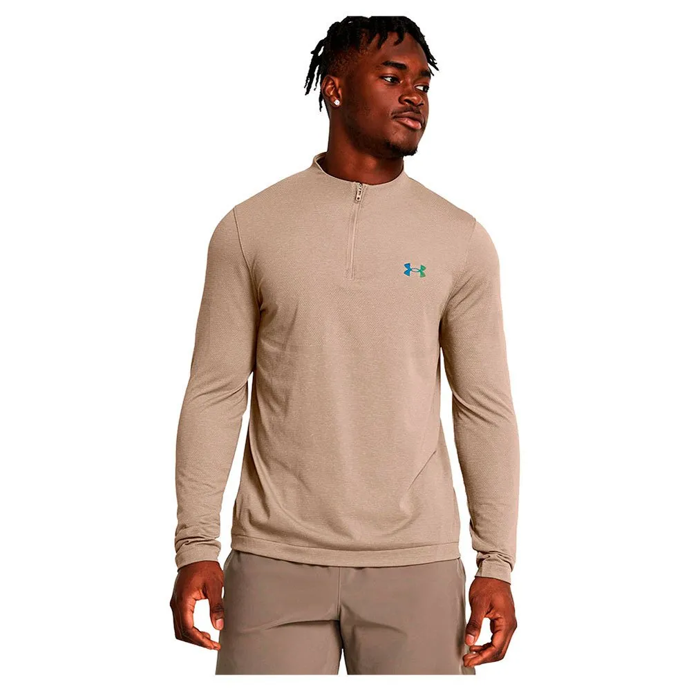 

Лонгслив Under Armour Vanish Elite Seamless half zip, бежевый