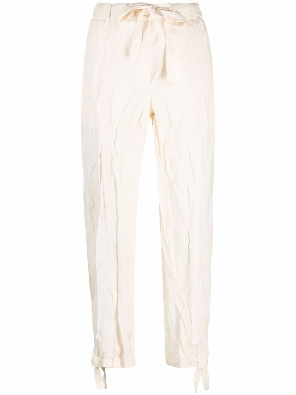 

Jil Sander брюки с жатым эффектом и кулиской, нейтральный цвет