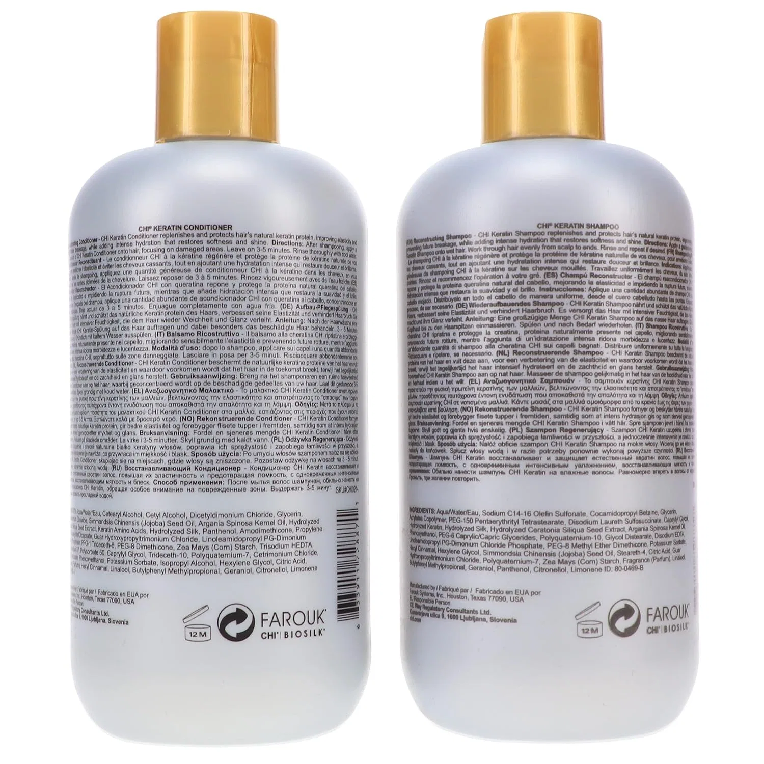 Набор для кератинового ухода CHI Keratin Gold Treatment Kit, 2 x 355 мл Chi — фото 4