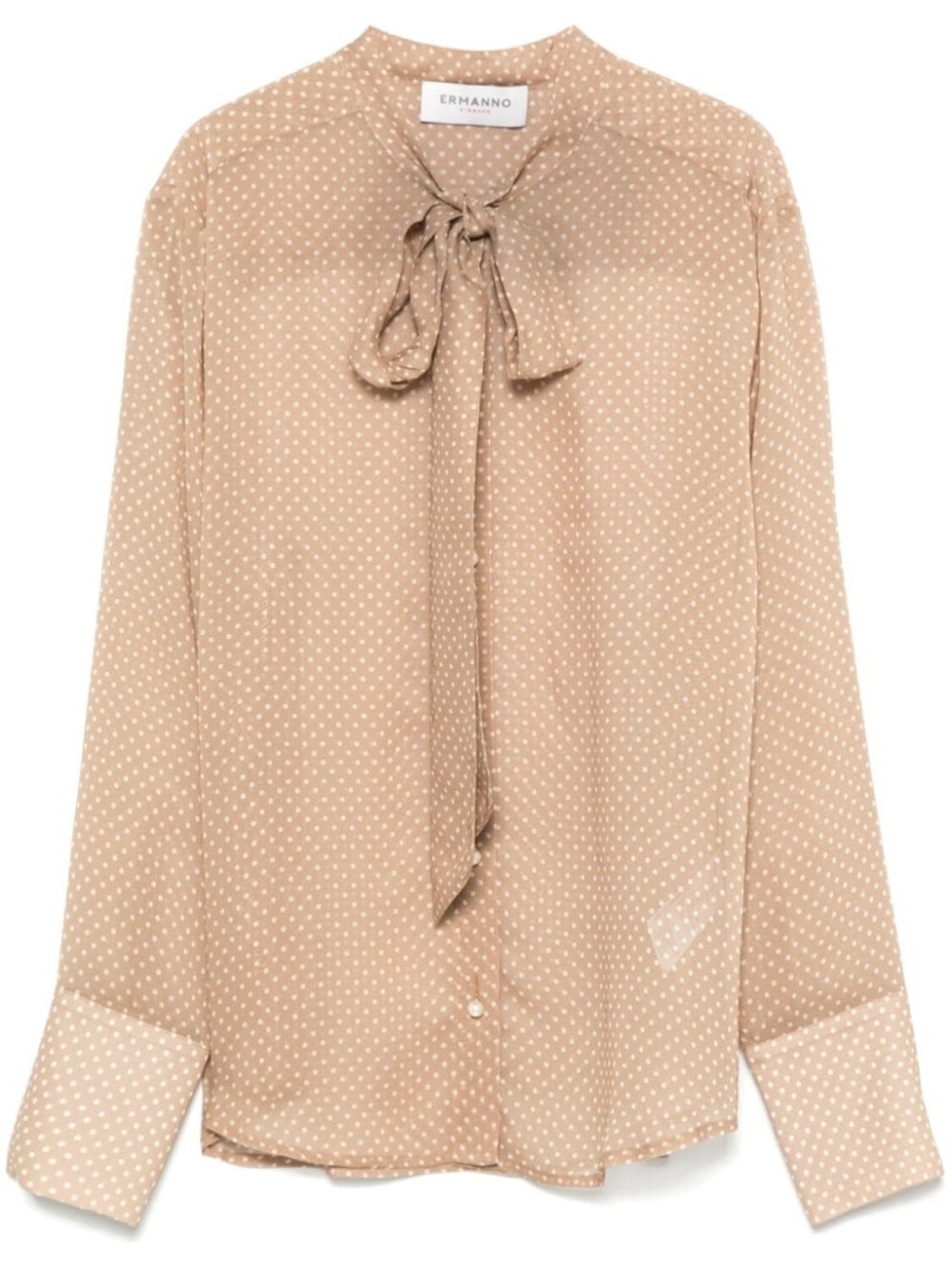 

ERMANNO FIRENZE рубашка в горох, коричневый