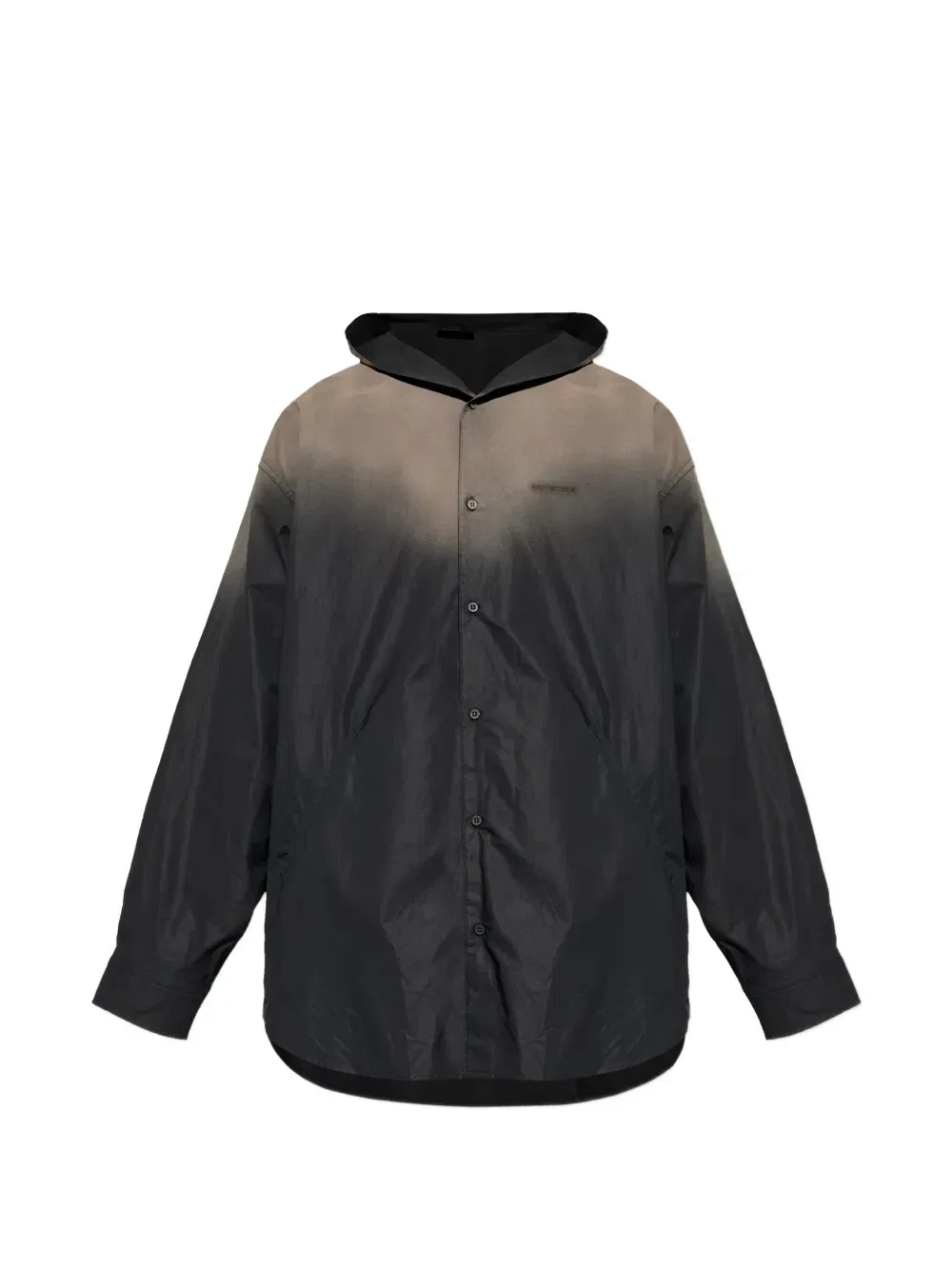 Рубашка с капюшоном BALENCIAGA, черный