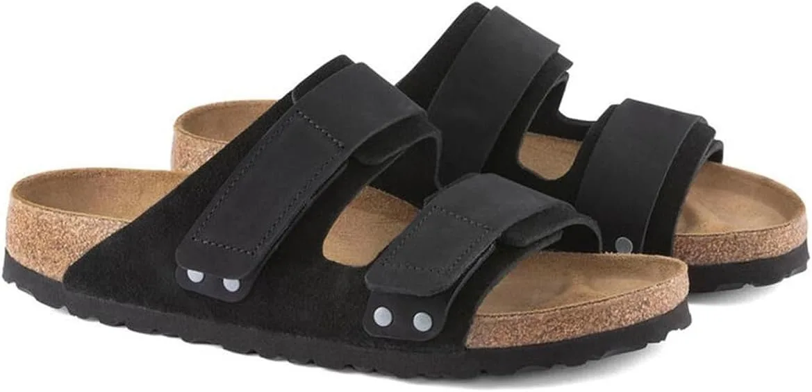 Мужские туфли BIRKENSTOCK UJI 1024832 с перфорацией, черные — фото 4