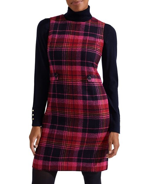 

Шерстяное платье Sariah в клетку HOBBS LONDON, цвет Multi