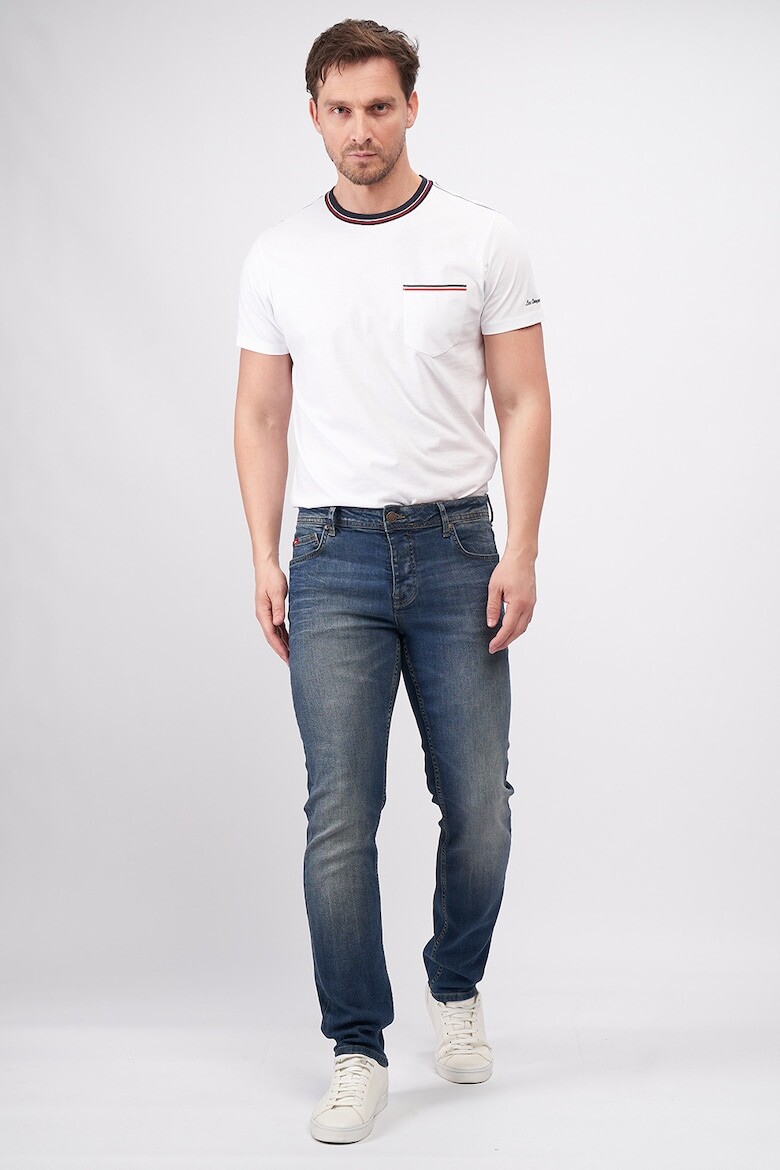

Джинсы на теле с потертым эффектом Lee Cooper, синий