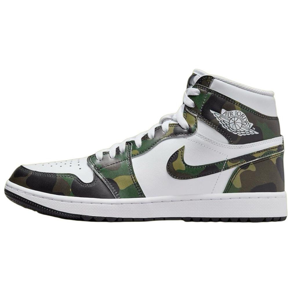 

Кроссовки Jordan 1 High Golf Camo, зеленый