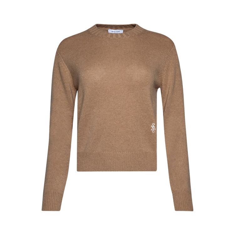 

Толстовка Sporty & Rich Sporty & Rich SRC Cashmere Crewneck Camel/White, желто-коричневый