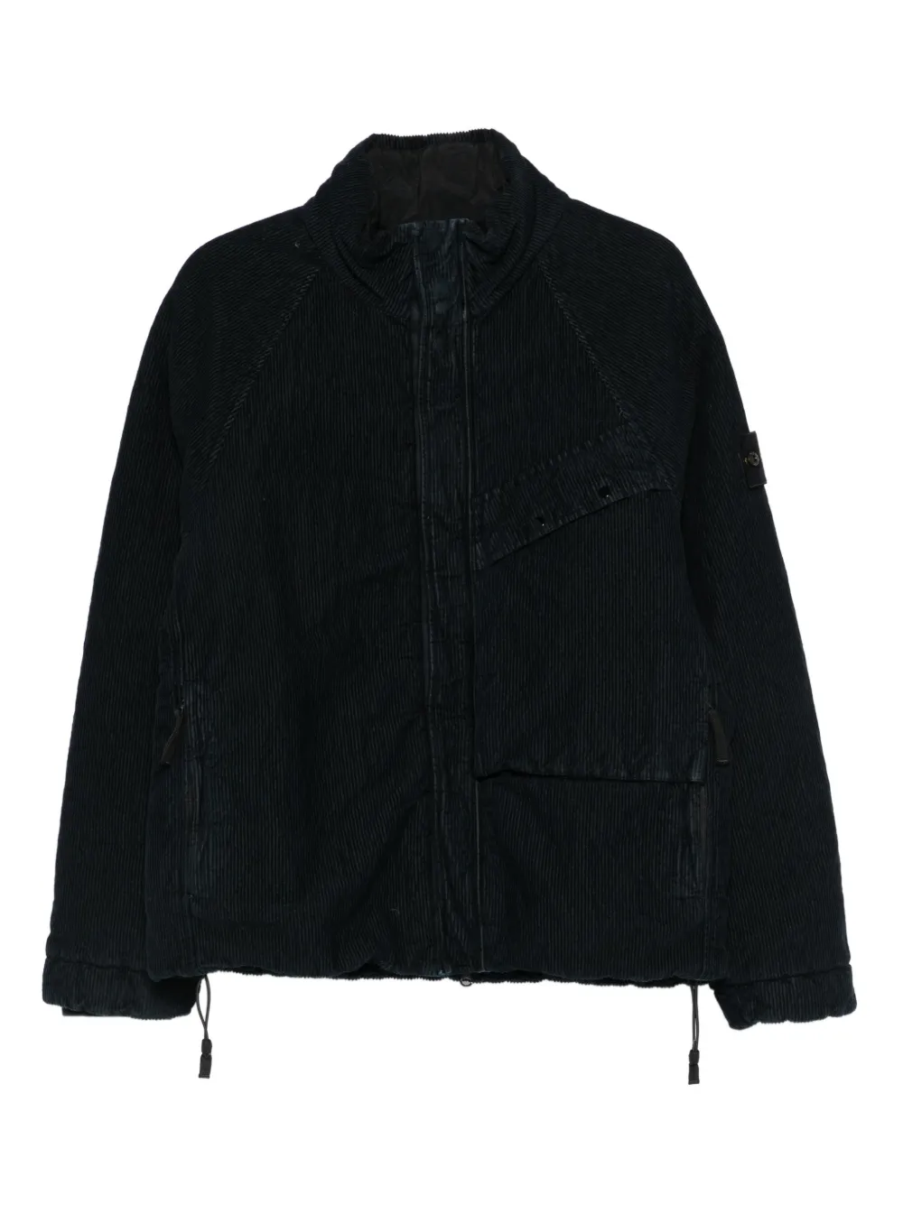 

Куртка с эффектом вельвета и карманами Stone Island, синий