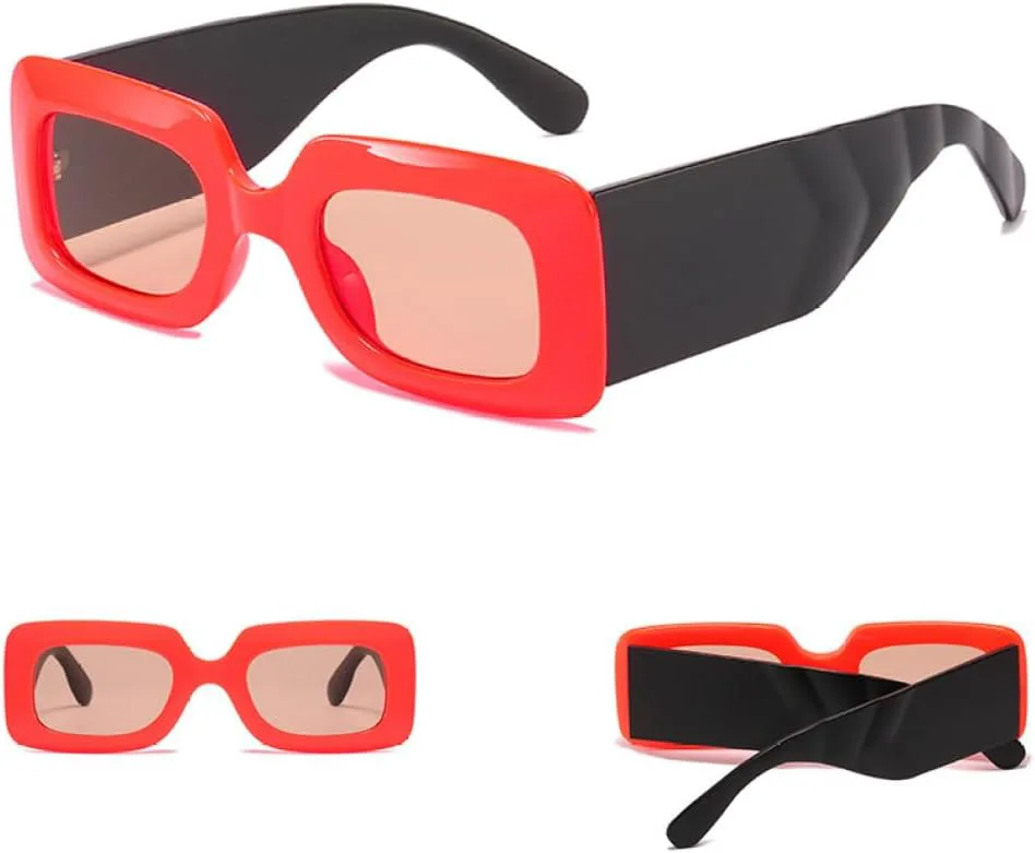 

Винтажные солнцезащитные очки в крупной оправе для мужчин, защита от УФ-излучения UV400, большие солнцезащитные очки для женщин LANGSER, C5 Red Champagne