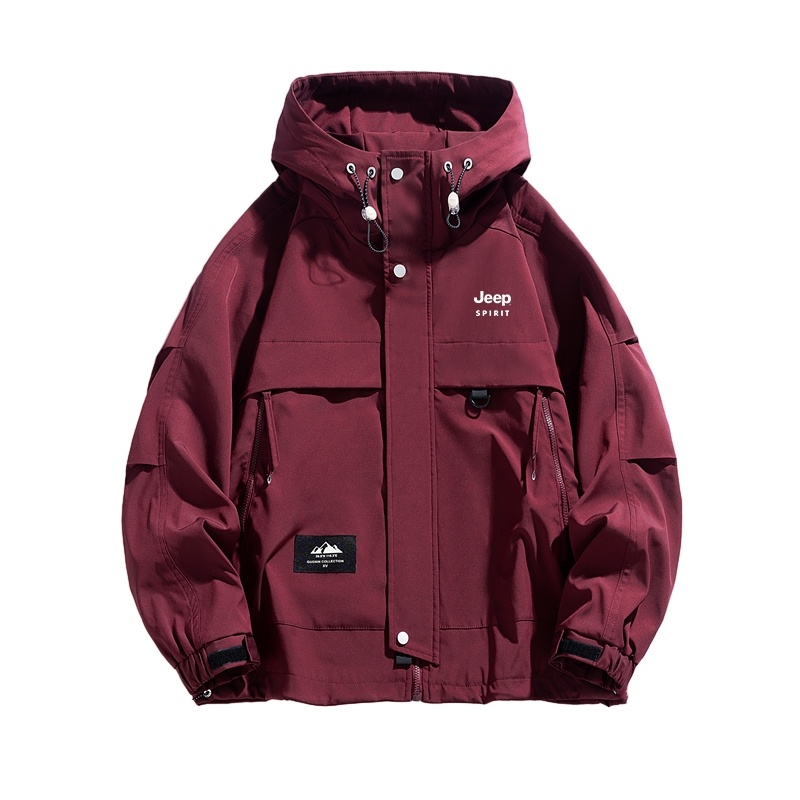 

Ветрозащитная куртка-ветровка Unisex JEEP SPIRIT, цвет сальса красный