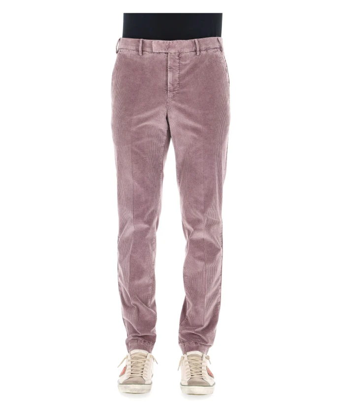 

Бархатные брюки Master fit с 500 полосками Pt Torino, фиолетовый