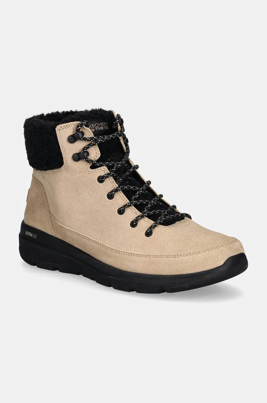 Зимние ботинки Skechers из замши, бежевый