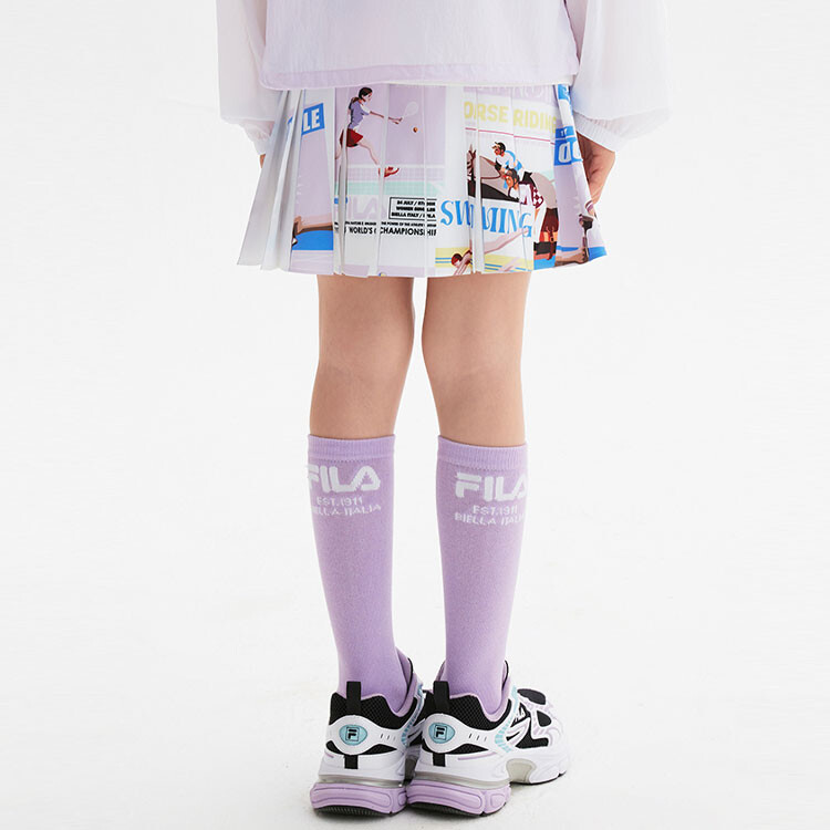 ФИЛА Детская Юбка FILA, цвет Allover Print — фото 3