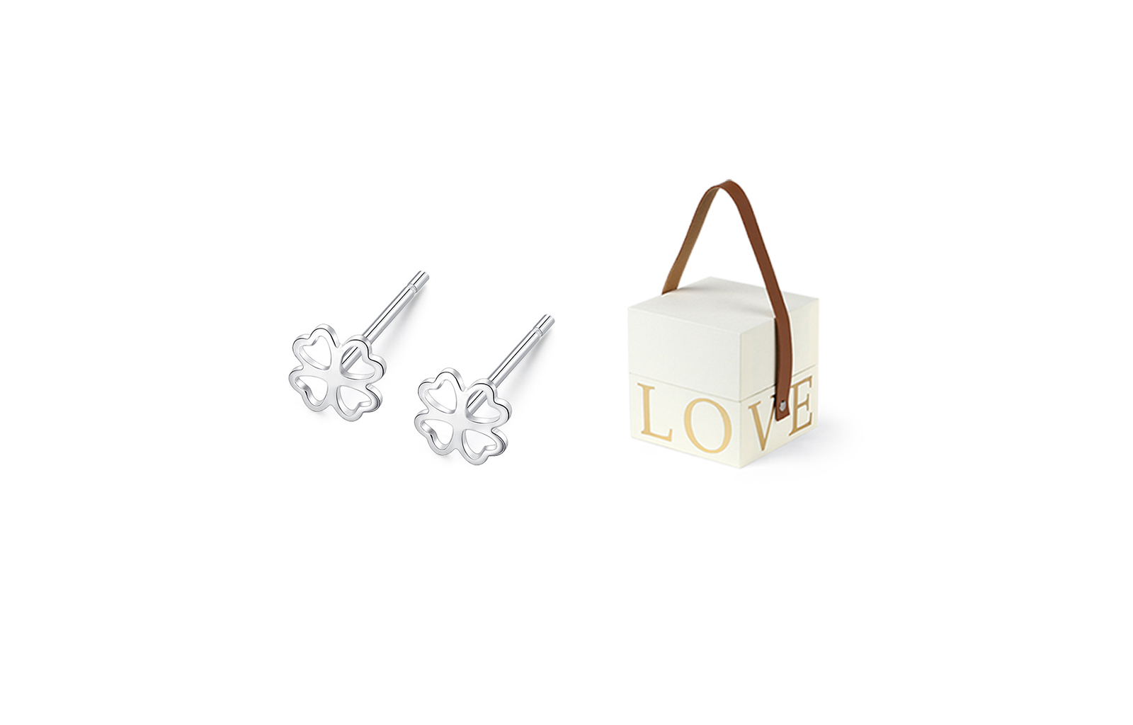 

MISS TOOYA Серьги-гвоздики из стерлингового серебра для женщин