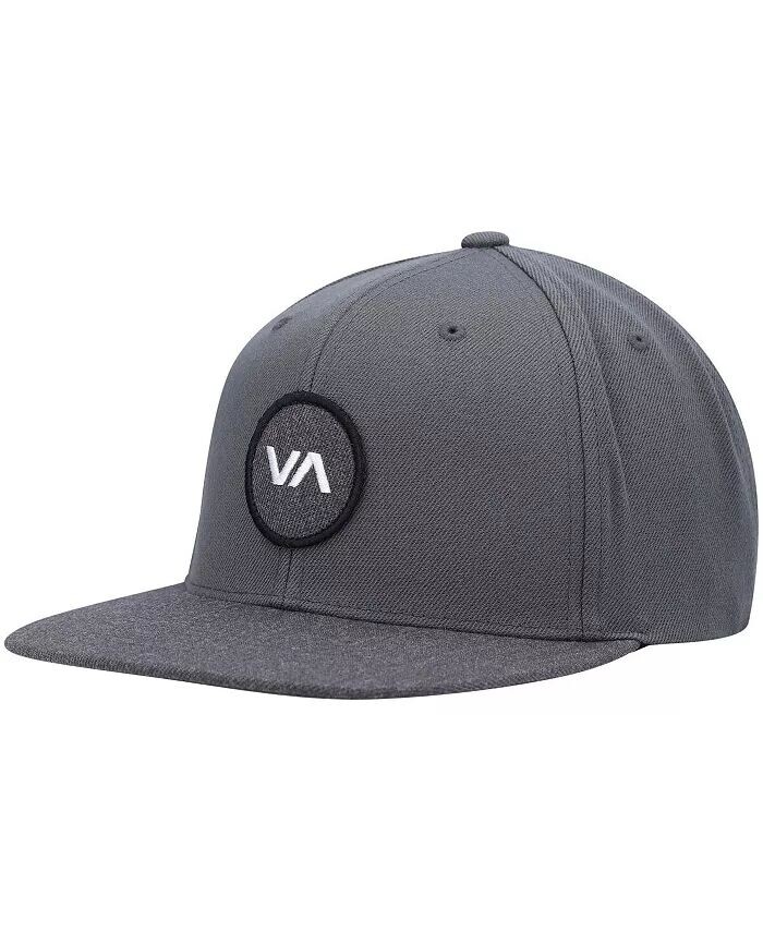 

Мужская регулируемая бейсболка Snapback графитового цвета с нашивкой VA Rvca