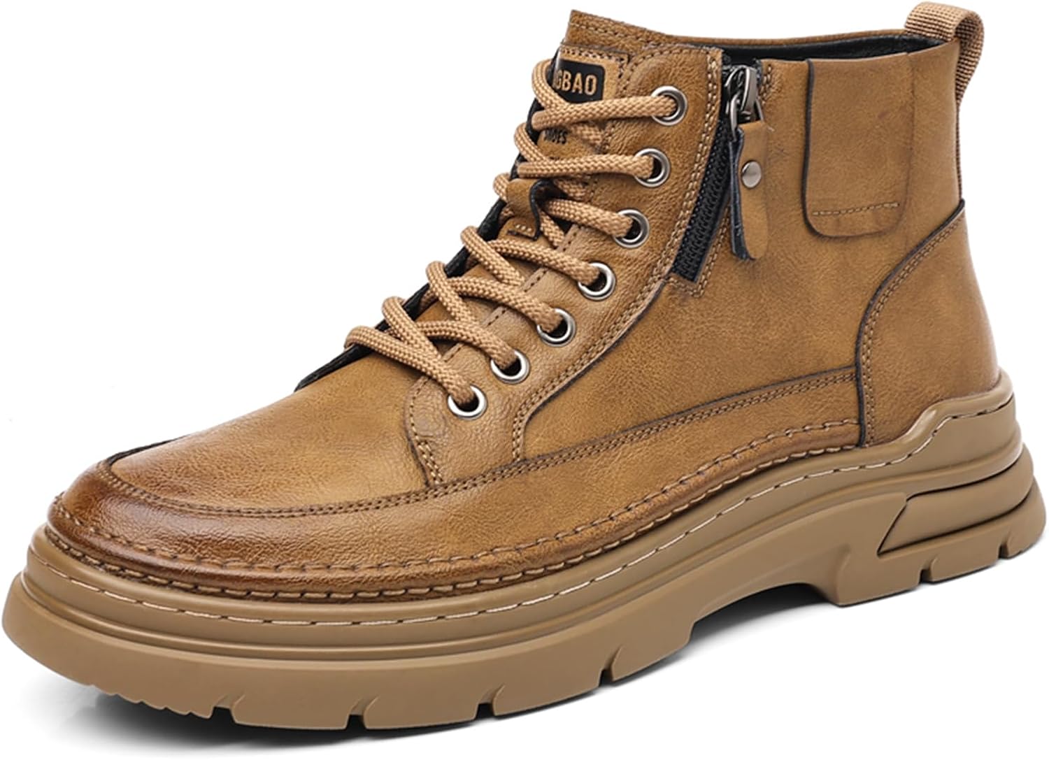 

Мужские ретро-кроссовки Abborora из кожи, повседневная и деловая обувь для мужчин, удобные и теплые модные кроссовки, коричневый