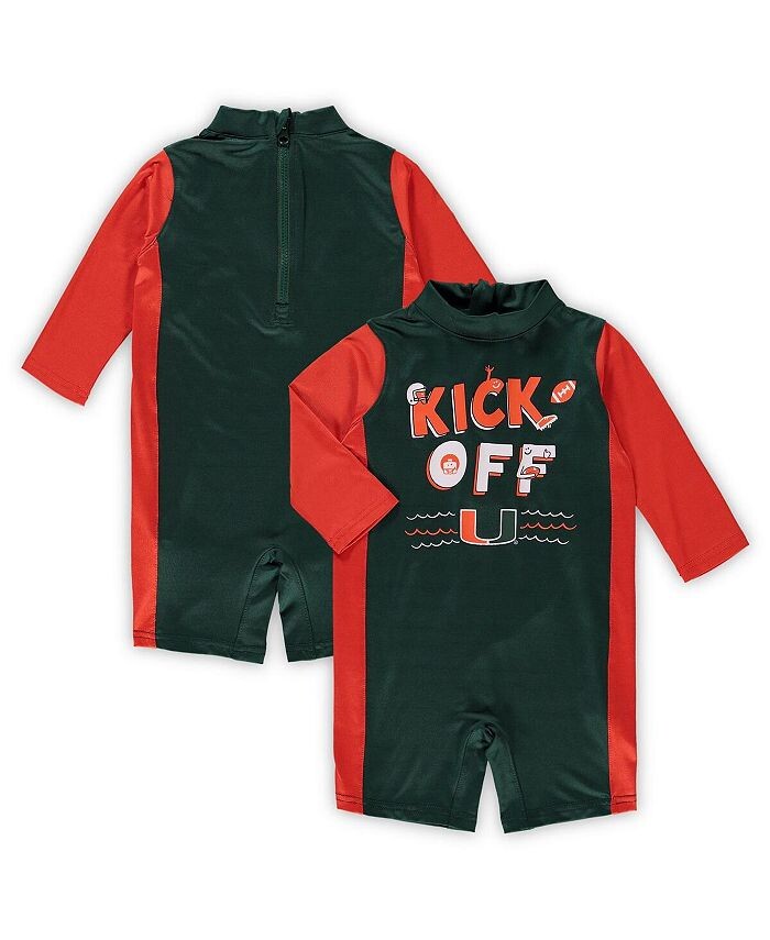 

Зеленый, оранжевый гидрокостюм Miami Hurricanes Wave Runner для девочек-подростков Outerstuff, зеленый/оранжевый