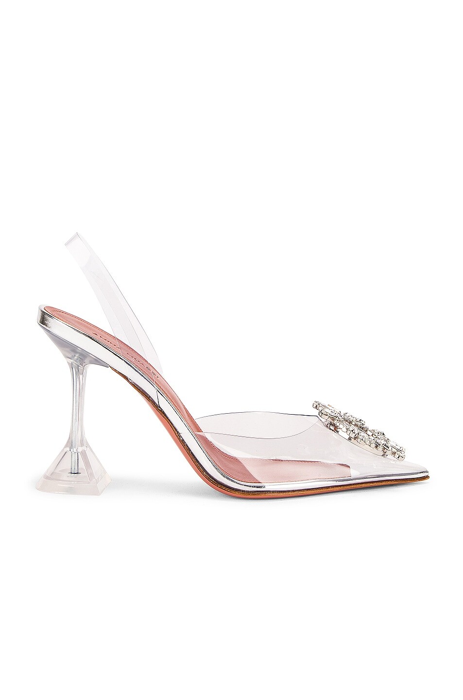 Туфли женские Begum Glass Heel Amina Muaddi, прозрачный