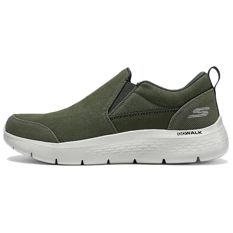 

Skechers Мужские повседневные дышащие низкие кроссовки GO WALK, оливково-зеленые