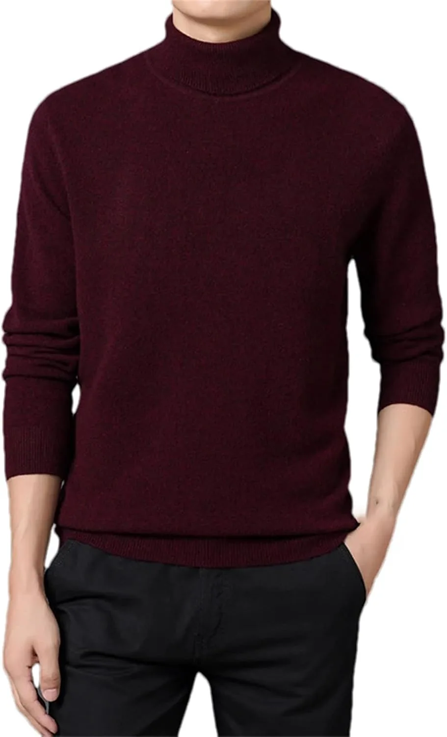 

Мужской теплый удобный водолазка-свитер ZouoYYii