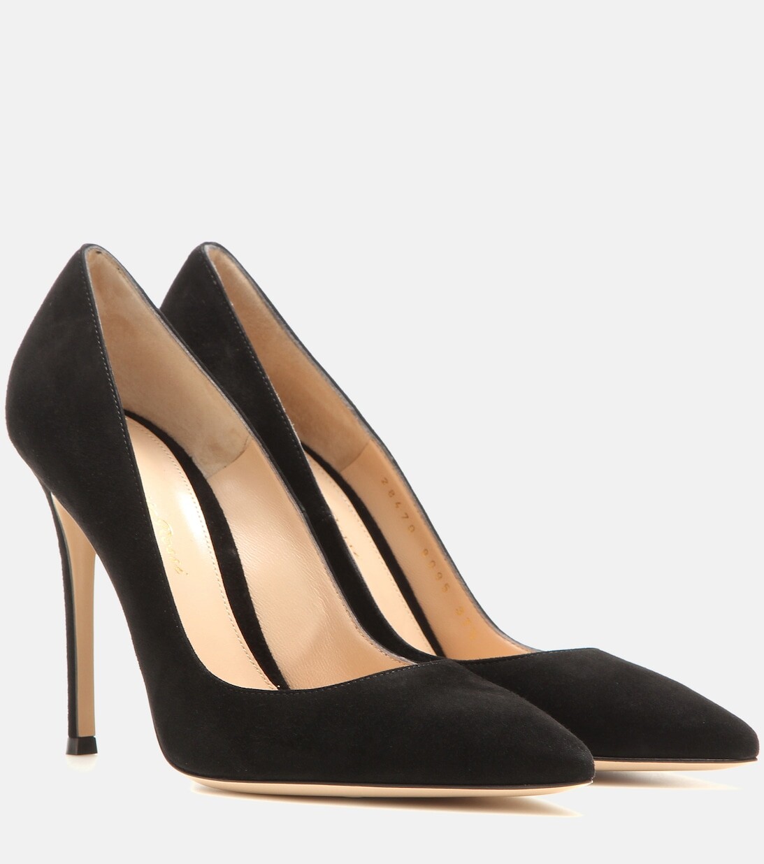 Замшевые туфли Gianvito 105 Gianvito Rossi, черный