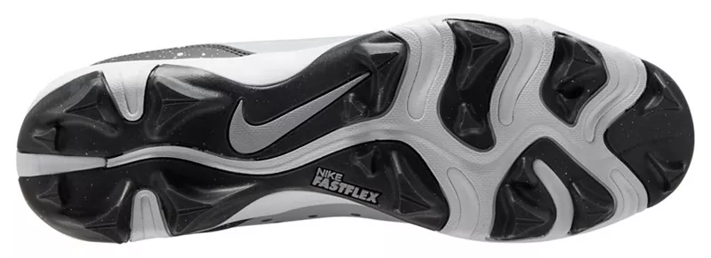 Мужские бейсбольные бутсы Nike Alpha Huarache Keystone 4 RM, серый/черный — фото 2