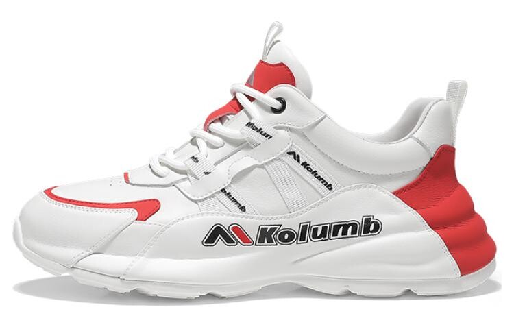 

Кроссовки мужские Lifestyle Shoes Men Low-Top Red Kolumb, белый/красный