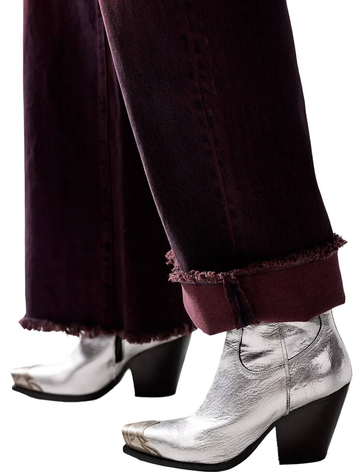 Женские серебряные ботинки Brayden Free People, серебро — фото 2
