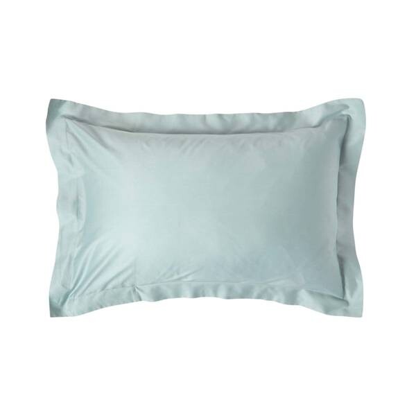 

Подушка Homescapesbezug Fadendichte 400, 48x1x74 см цвет entenei blau