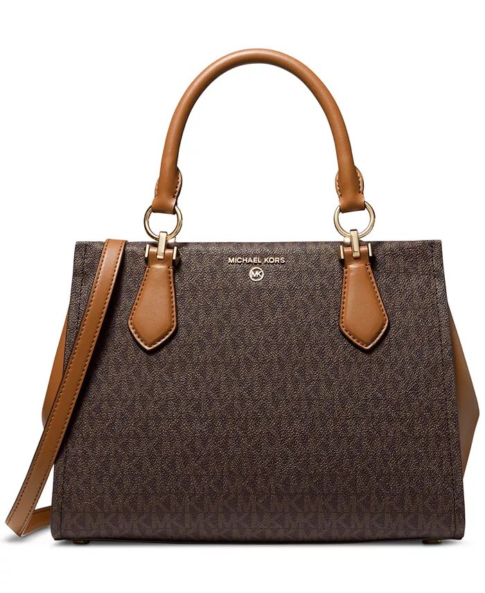 

Сумка-портфель Marilyn Logo Medium Michael Kors, коричневый/бежевый