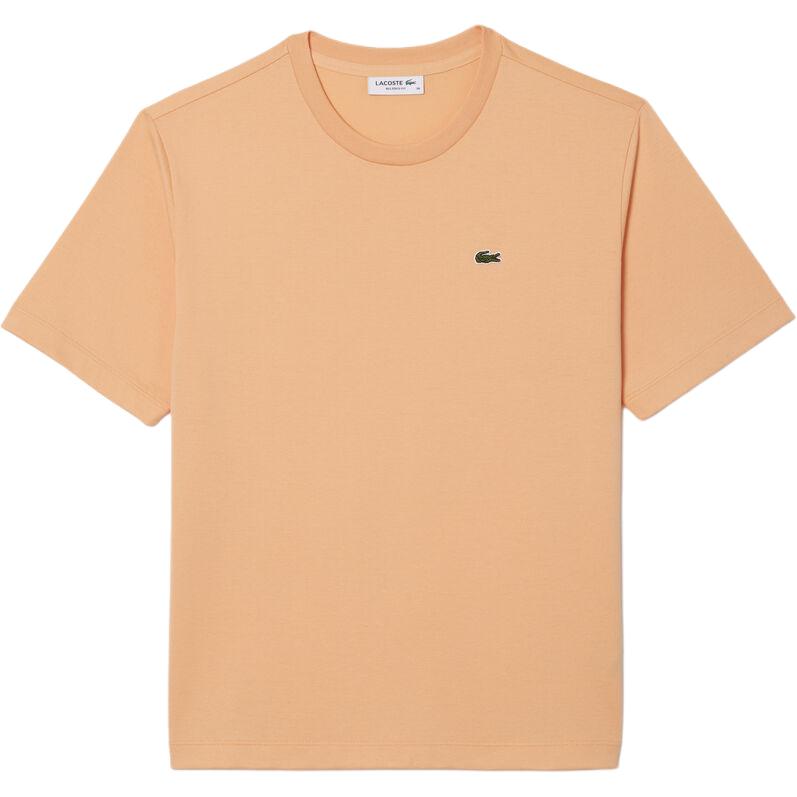 

Футболка из хлопка с аппликацией логотипа LACOSTE, светло-оранжевый