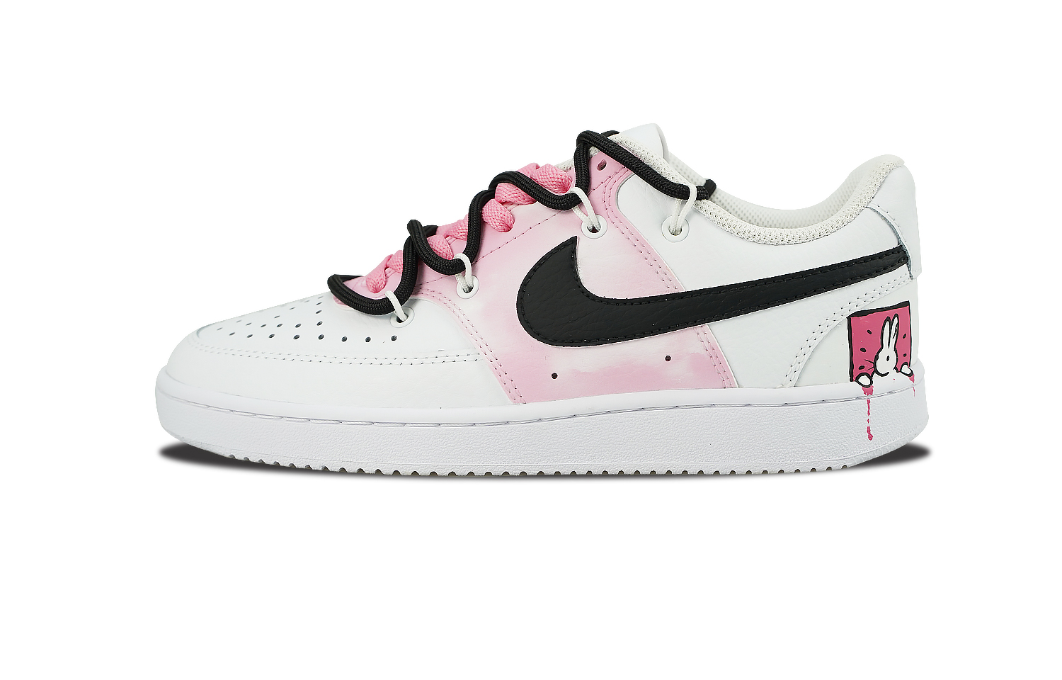 

Кроссовки Nike Court Vision 1 Skateboard Shoes Women's Low-Top Pink White