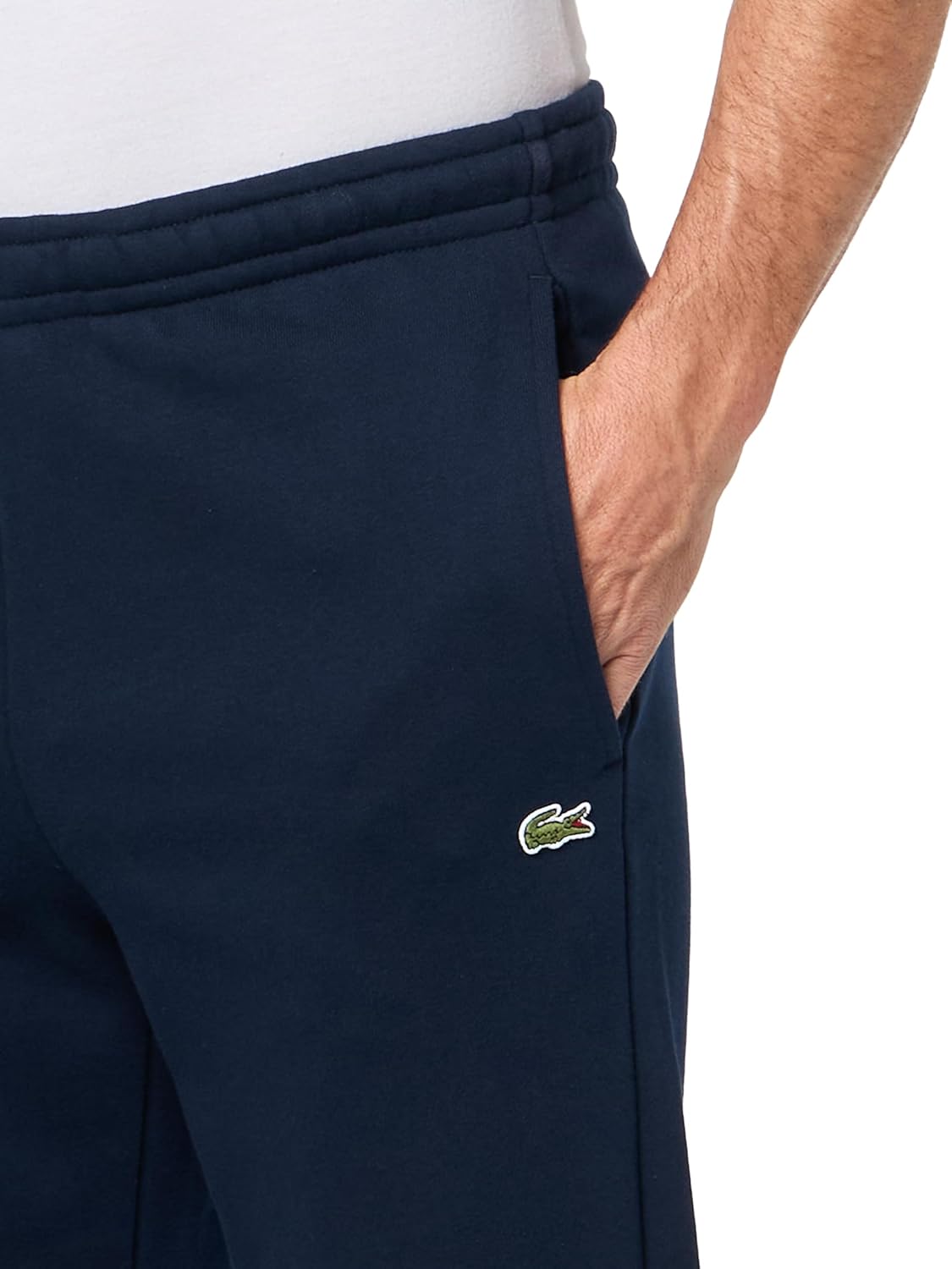 Lacoste мужские базовые зауженные спортивные штаны, Navy Blue — фото 3