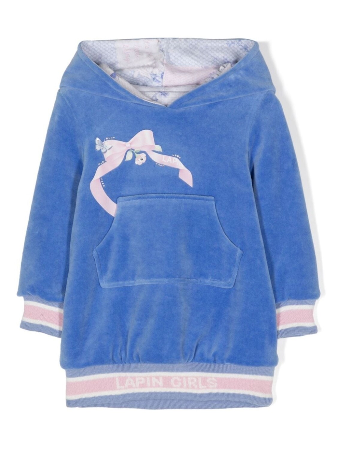 

Lapin House бархатное платье с принтом, синий