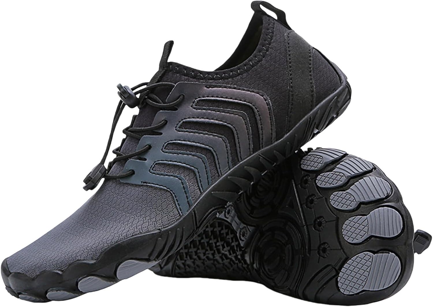 

Кроссовки Pro Barefoot Shoes Comfortable Hike Barefoot Footwear Water Shoes for Women Men Quick-Dry Aqua Socks Swim Beach Barefoots Ladies Athletic Shoe Flat Bottom Tazeap, черный