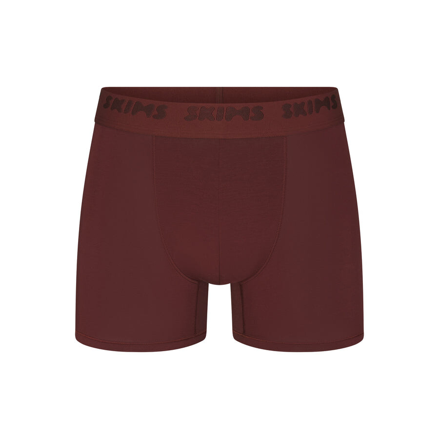 

Мужские трусы-боксеры 3 дюйма SKIMS Skims Stretch, цвет Oxblood