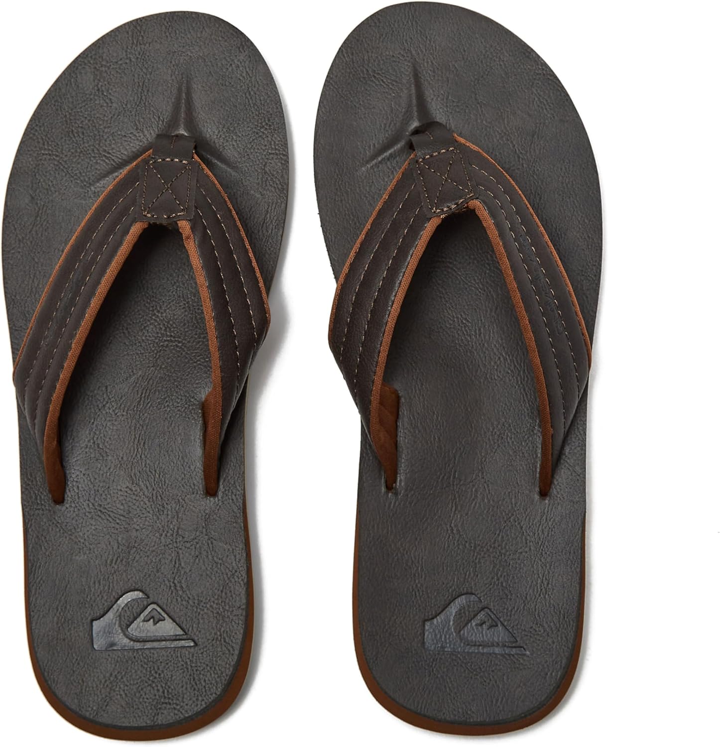 Мужские сандалии Quiksilver Carver из нубука с трехточечным креплением, Demitasse/Solid Carver Nubuck — фото 4