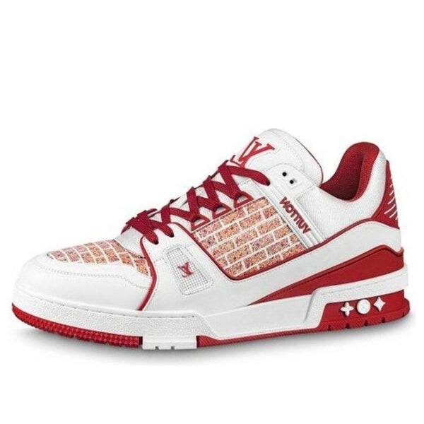 

Кроссовки x lady pink trainers 350 'white red' Louis Vuitton, белый