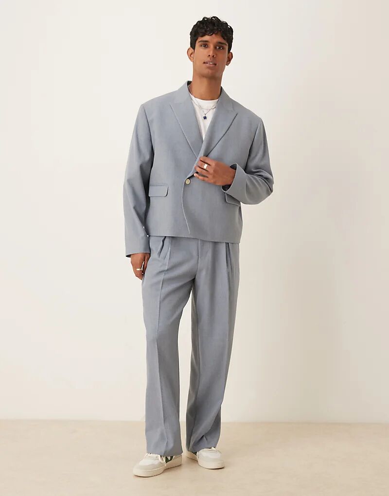 

Широкие брюки ASOS DESIGN синего цвета